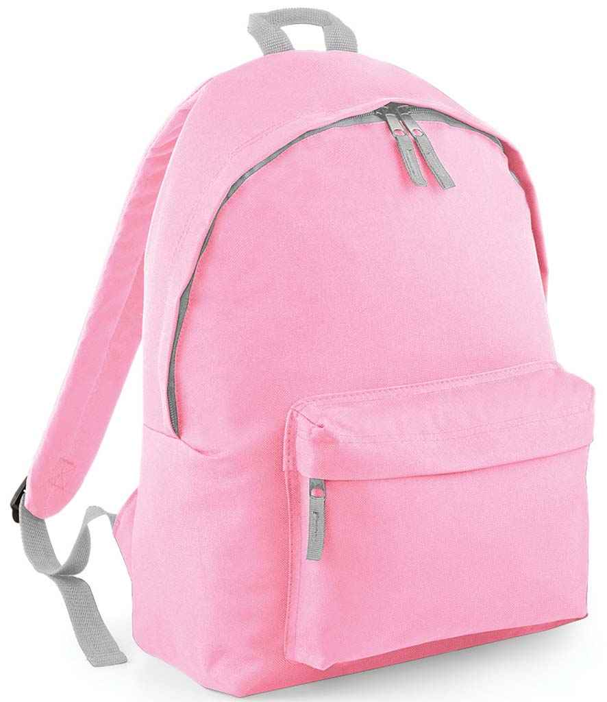 BagBase Kids Fashion Backpack - Classic Pink/Light Grey (BG125B)