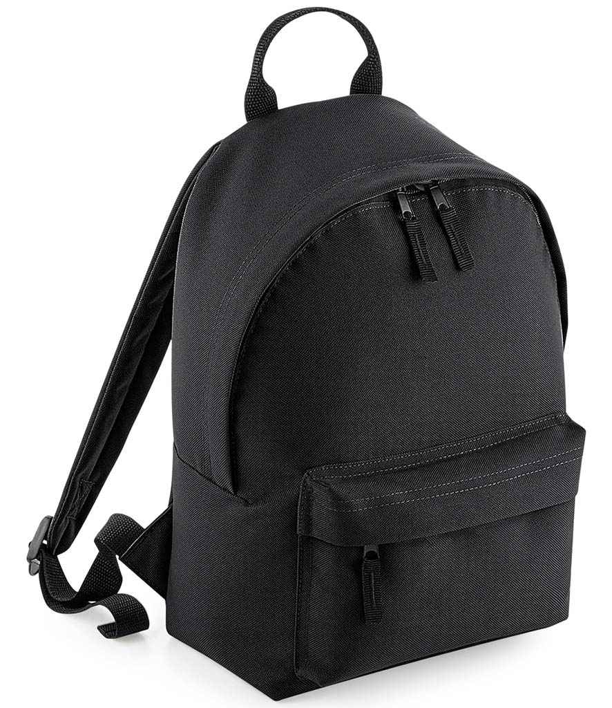 BagBase Mini Fashion Backpack - Black/Black (BG125S)