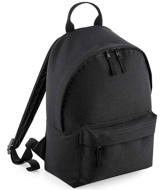 BagBase Mini Fashion Backpack - Black/Black (BG125S)