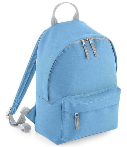 BagBase Mini Fashion Backpack - Sky Blue/Light Grey (BG125S)