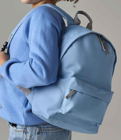 BagBase Mini Fashion Backpack - Sky Blue/Light Grey (BG125S)
