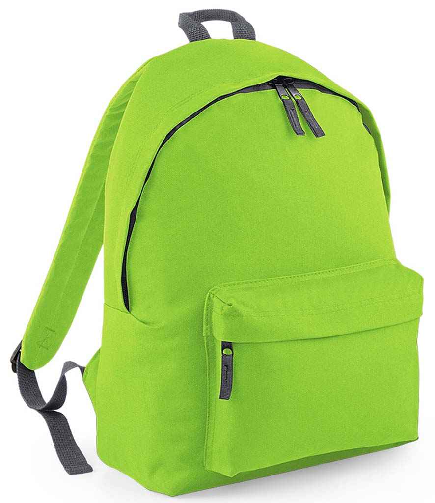 BagBase Original Fashion Backpack - Lime Green/Graphite Grey (BG125)