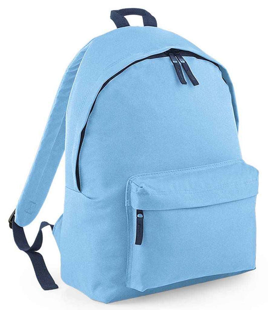 BagBase Original Fashion Backpack - Sky Blue/French Navy (BG125)
