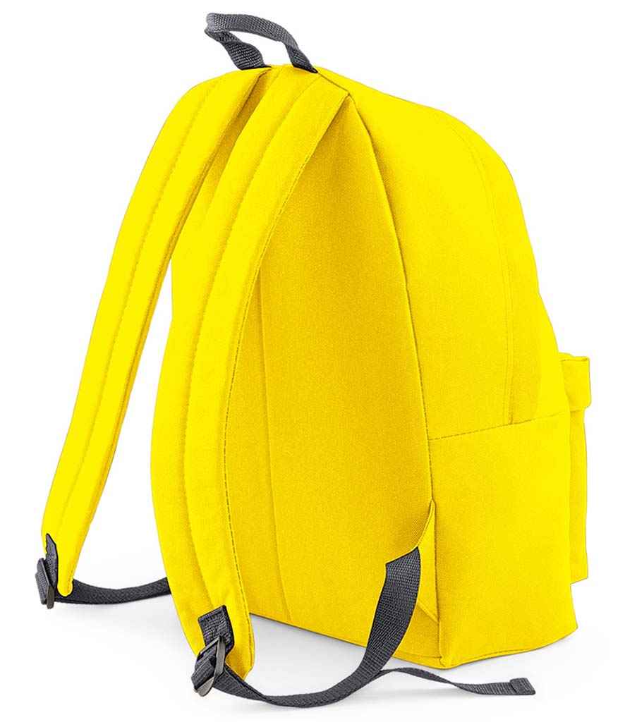 BagBase Original Fashion Backpack - Yellow/Graphite Grey (BG125)