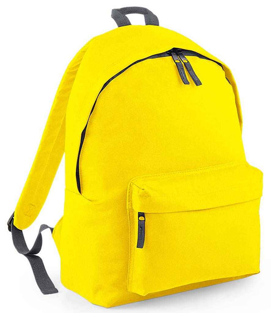 BagBase Original Fashion Backpack - Yellow/Graphite Grey (BG125)