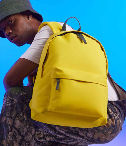 BagBase Original Fashion Backpack - Yellow/Graphite Grey (BG125)