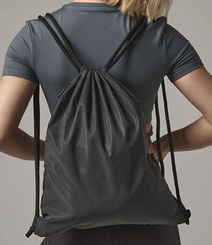BagBase Reflective Gymsac - Black Reflective (BG137)