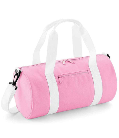 BagBase Mini Barrel Bag - Classic Pink/White (BG140S)