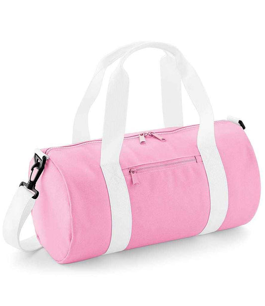 BagBase Mini Barrel Bag - Classic Pink/White (BG140S)