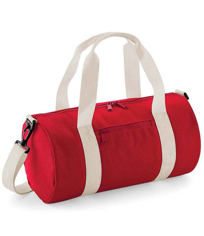 BagBase Mini Barrel Bag - Classic Red/Off White (BG140S)