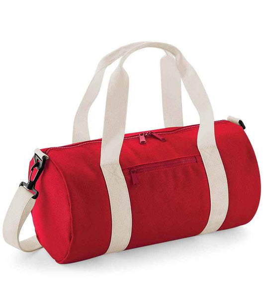 BagBase Mini Barrel Bag - Classic Red/Off White (BG140S)