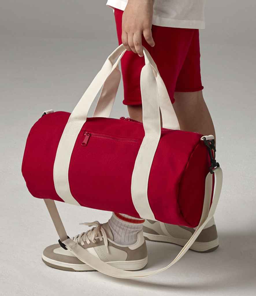 BagBase Mini Barrel Bag - Classic Red/Off White (BG140S)