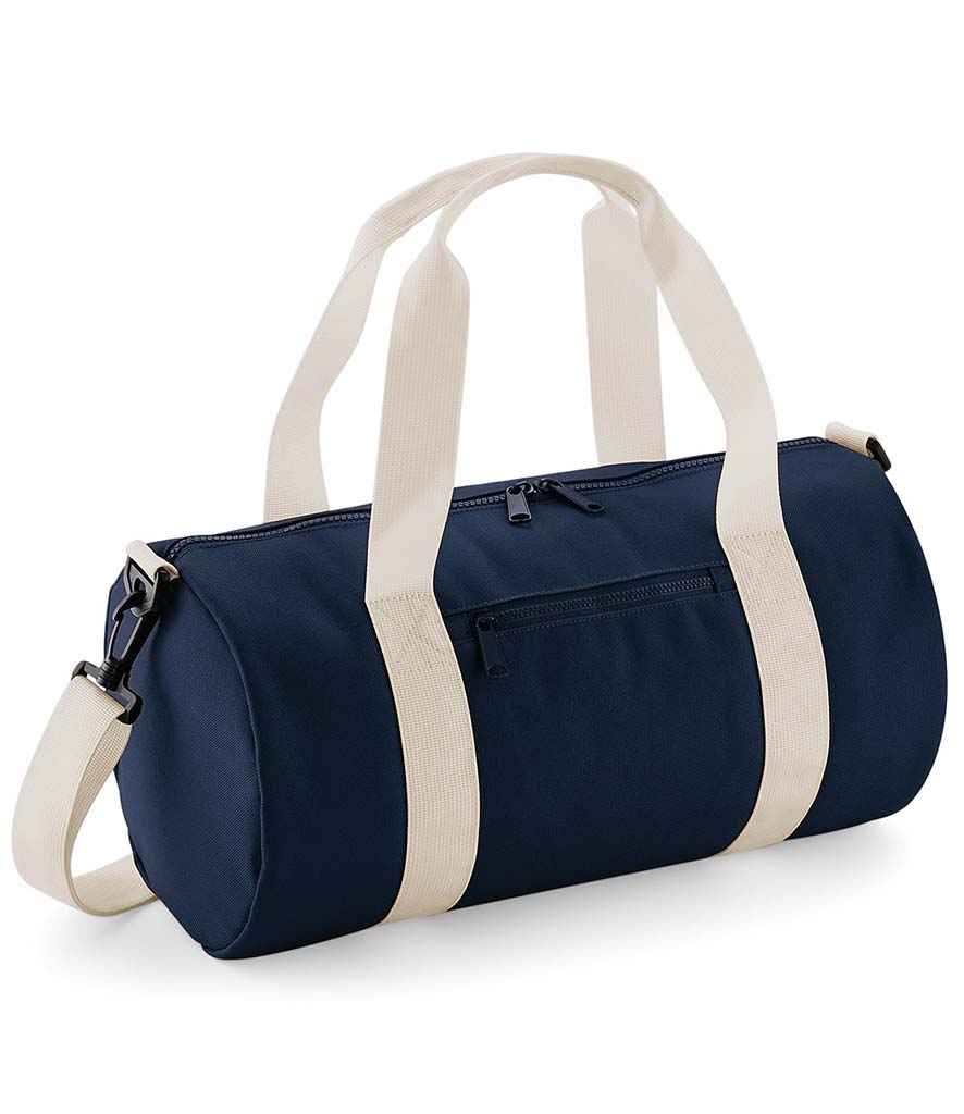 BagBase Mini Barrel Bag - French Navy/Off White (BG140S)