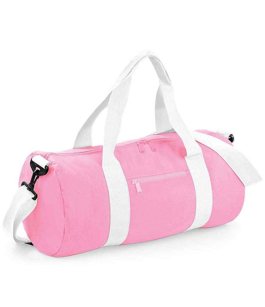 BagBase Original Barrel Bag - Classic Pink/White (BG140)