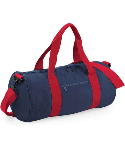 BagBase Original Barrel Bag - French Navy/Classic Red (BG140)