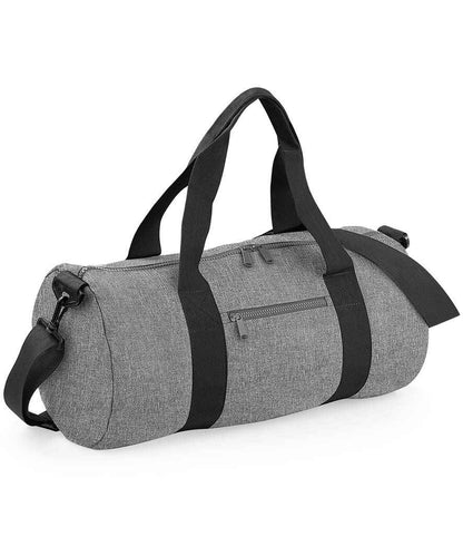 BagBase Original Barrel Bag - Grey Marl/Black (BG140)