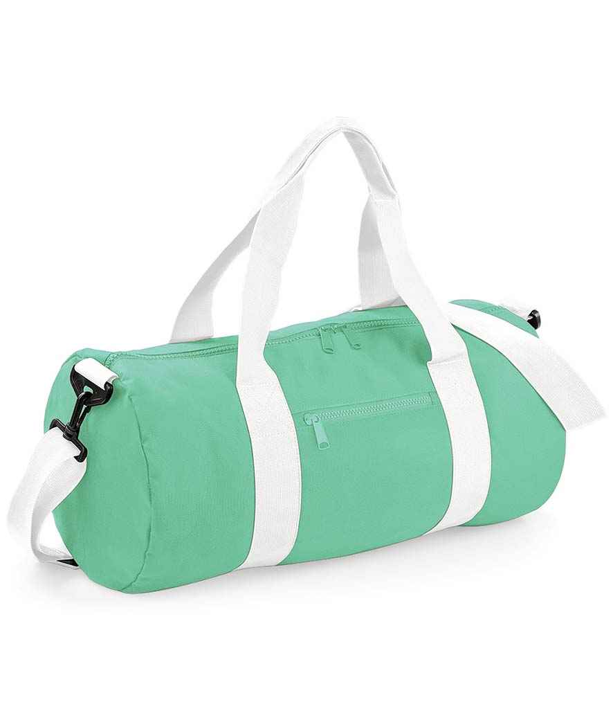 BagBase Original Barrel Bag - Mint/White (BG140)