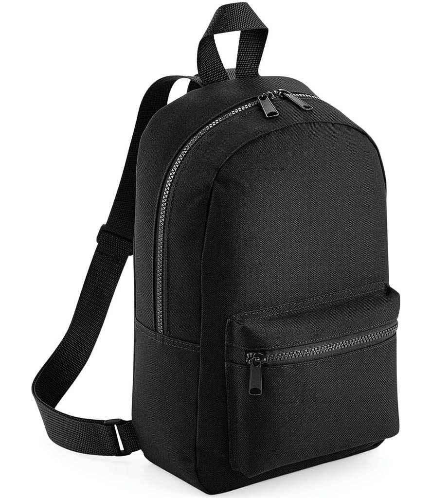 BagBase Mini Essential Fashion Backpack - Black (BG153)