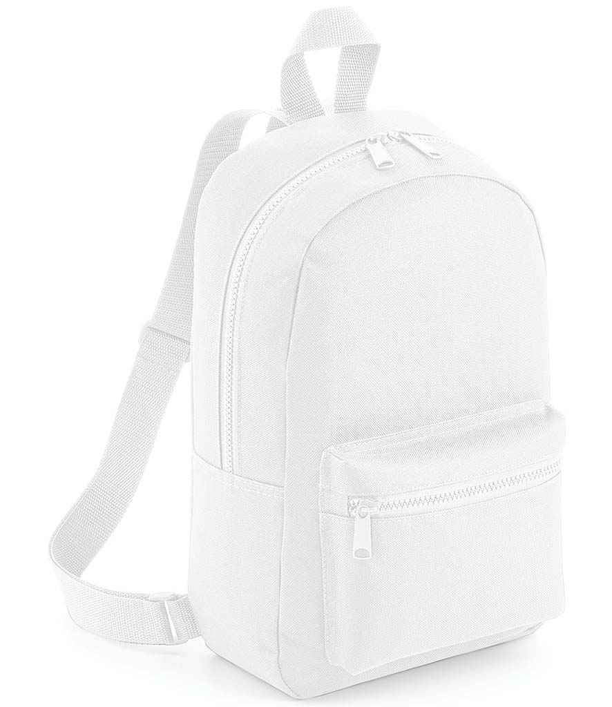 BagBase Mini Essential Fashion Backpack - White (BG153)
