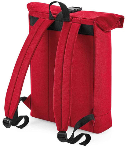 BagBase Recycled Roll-Top Backpack - Classic Red (BG286)