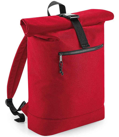 BagBase Recycled Roll-Top Backpack - Classic Red (BG286)