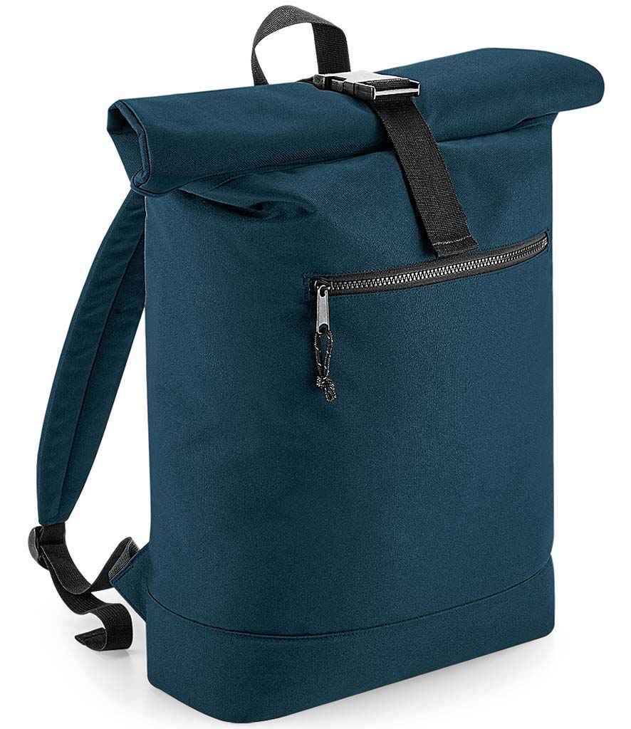BagBase Recycled Roll-Top Backpack - Petrol (BG286)