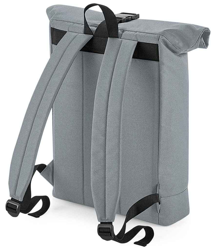 BagBase Recycled Roll-Top Backpack - Pure Grey (BG286)