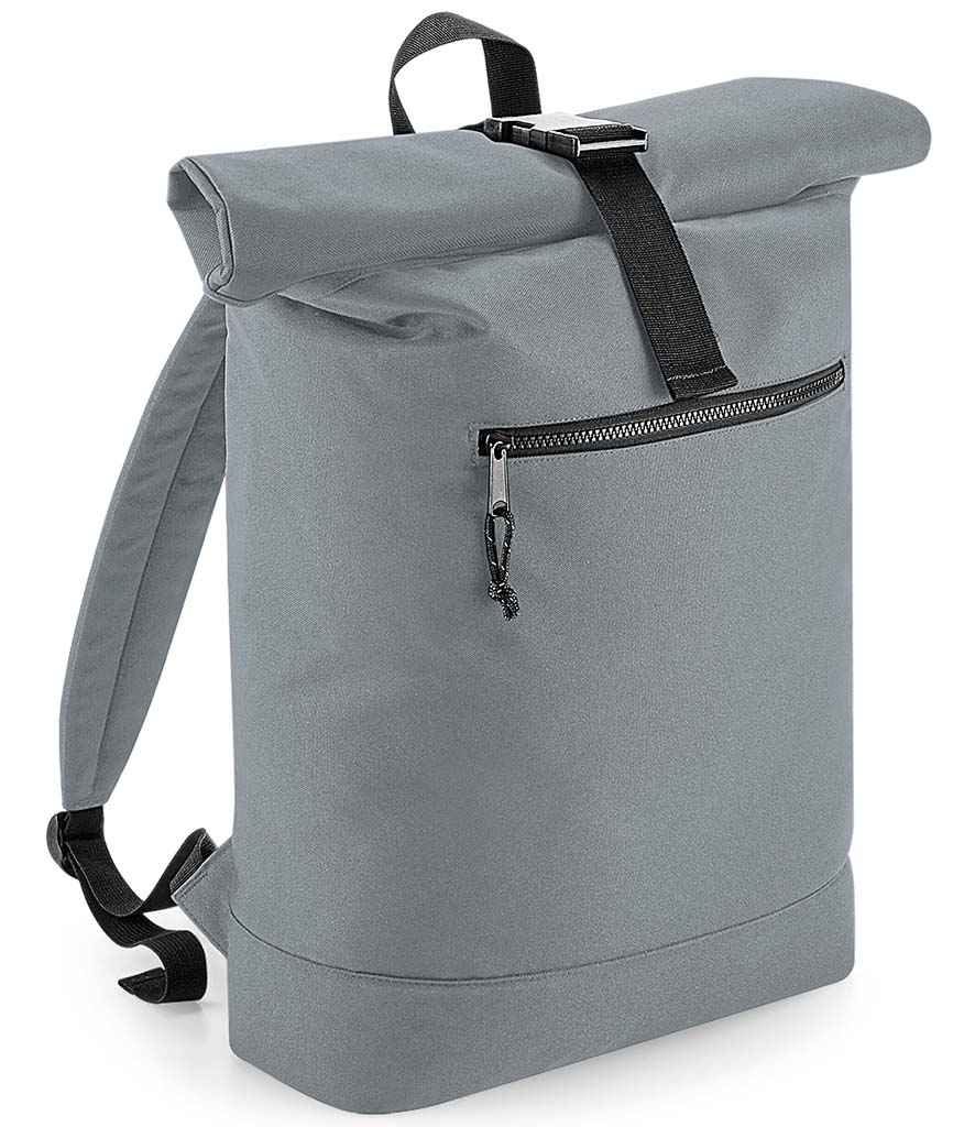 BagBase Recycled Roll-Top Backpack - Pure Grey (BG286)
