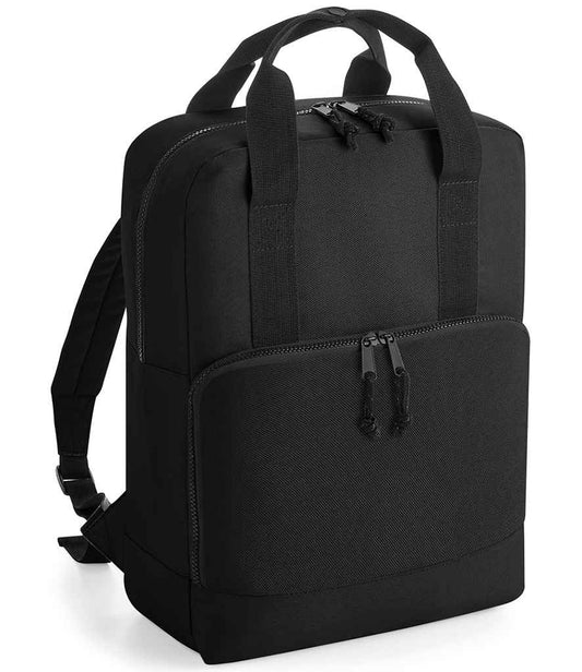 BagBase Recycled Twin Handle Cooler Backpack - Black (BG287)