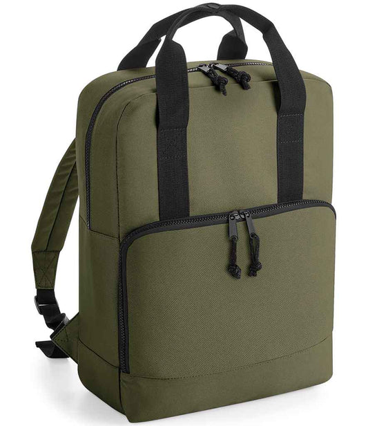 BagBase Recycled Twin Handle Cooler Backpack - Military Green (BG287)