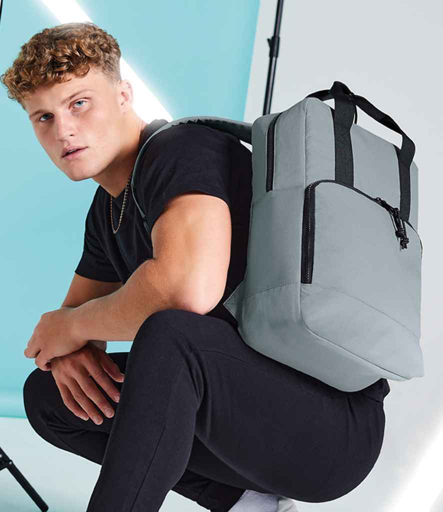 BagBase Recycled Twin Handle Cooler Backpack - Pure Grey (BG287)