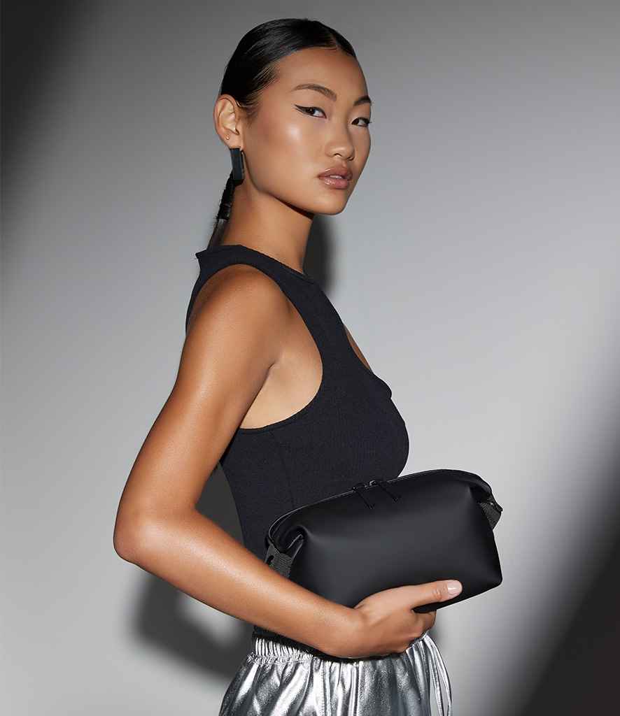 BagBase Matte PU Accessory Pouch - Black (BG330)