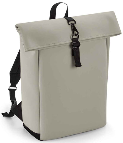 BagBase Matte PU Roll-Top Backpack - Clay (BG335)