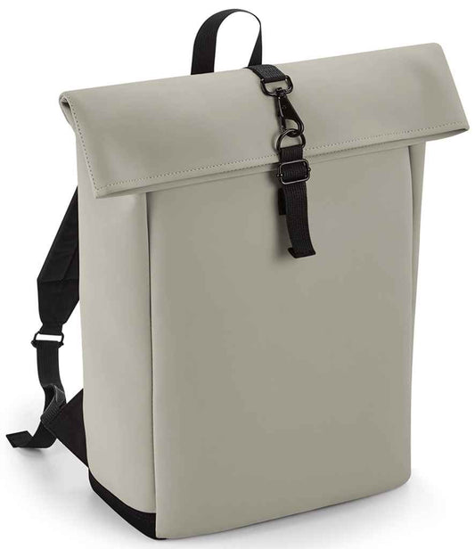 BagBase Matte PU Roll-Top Backpack - Clay (BG335)