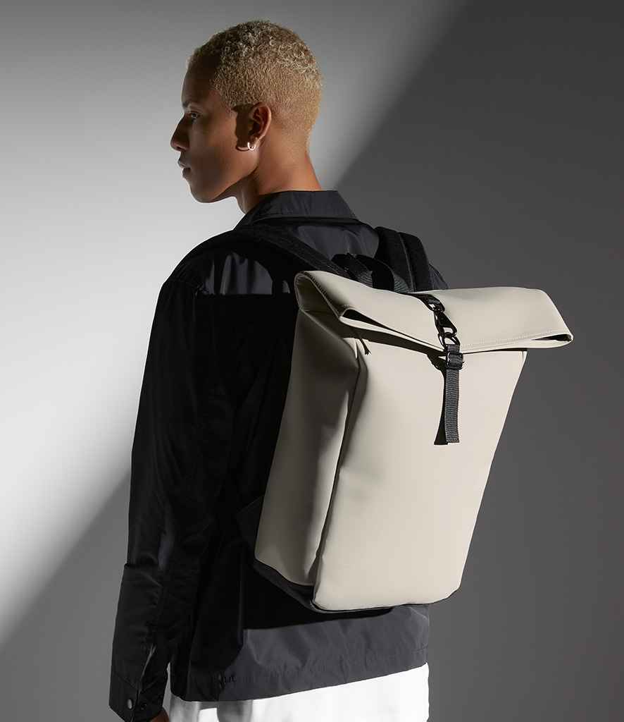 BagBase Matte PU Roll-Top Backpack - Clay (BG335)