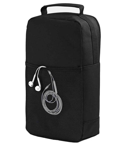 BagBase Athleisure Sports Shoe/Accessory Bag - Black/Black (BG540)