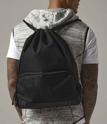 BagBase Athleisure Gymsac - Black/Black (BG542)