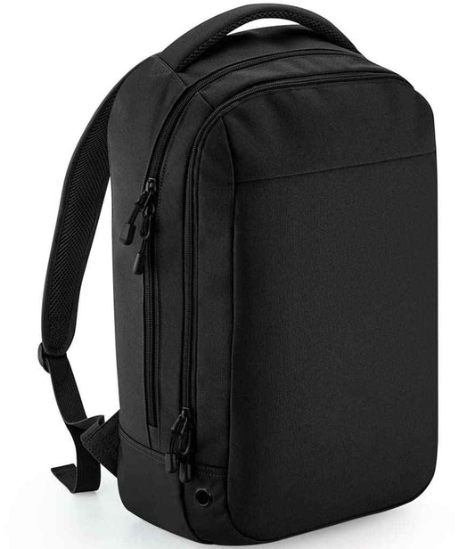 BagBase Athleisure Sports Backpack - Black/Black (BG545)