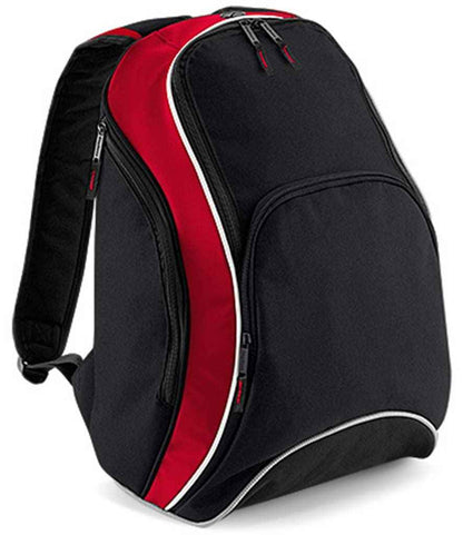 BagBase Teamwear Backpack - Black/Classic Red (BG571)
