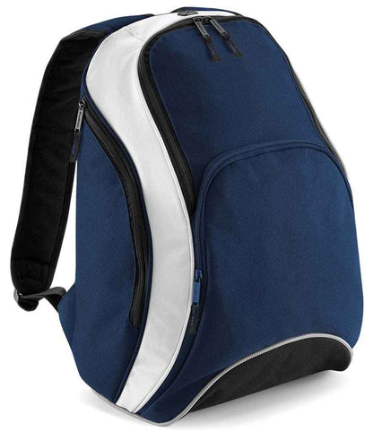 BagBase Teamwear Backpack - French Navy/White (BG571)