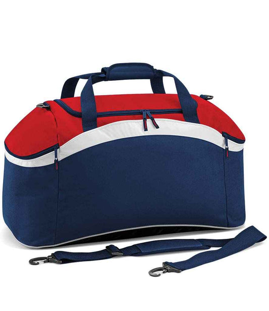 BagBase Teamwear Holdall - French Navy/Classic Red (BG572)