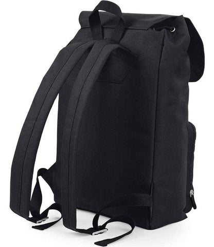 BagBase Vintage Laptop Backpack - Black/Black (BG613)
