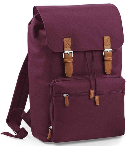 BagBase Vintage Laptop Backpack - Burgundy (BG613)