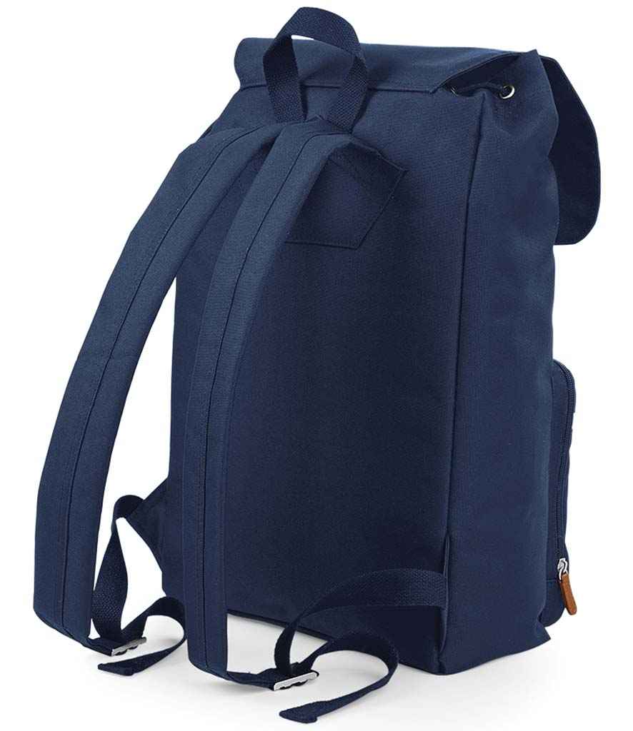 BagBase Vintage Laptop Backpack - French Navy/Brown (BG613)