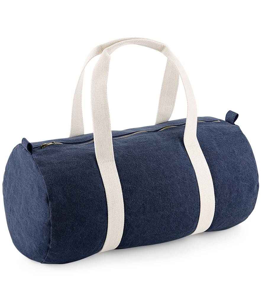 BagBase Denim Barrel Bag - Denim Blue (BG646)