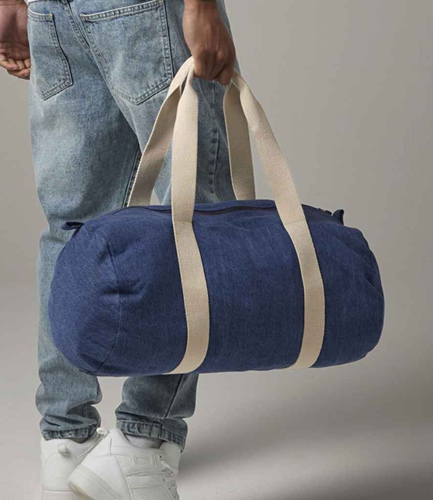 BagBase Denim Barrel Bag - Denim Blue (BG646)