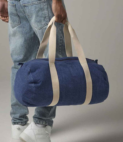 BagBase Denim Barrel Bag - Denim Blue (BG646)