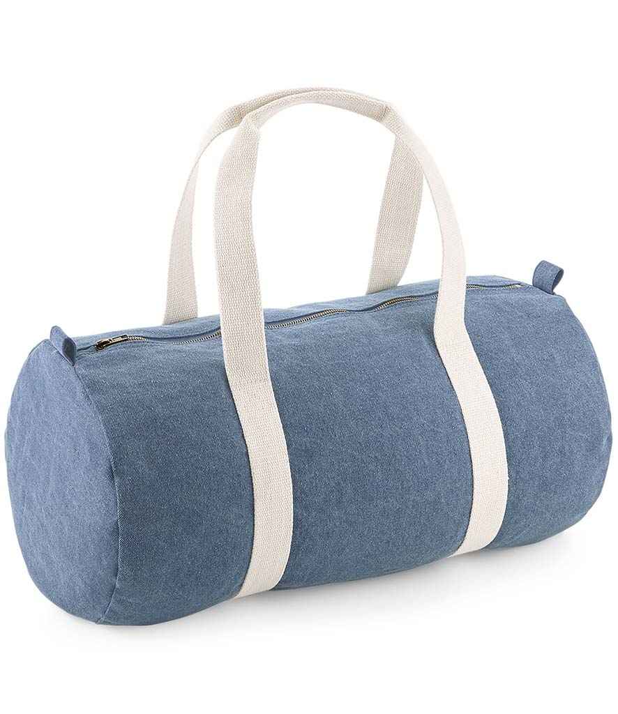 BagBase Denim Barrel Bag - Light Denim (BG646)