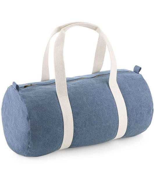 BagBase Denim Barrel Bag - Light Denim (BG646)