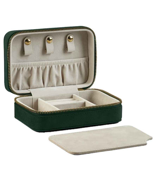 BagBase Velvet Travel Jewellery Box - Dark Emerald (BG710)